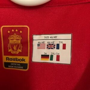 Vintage Reebok Liverpool Red Jersey